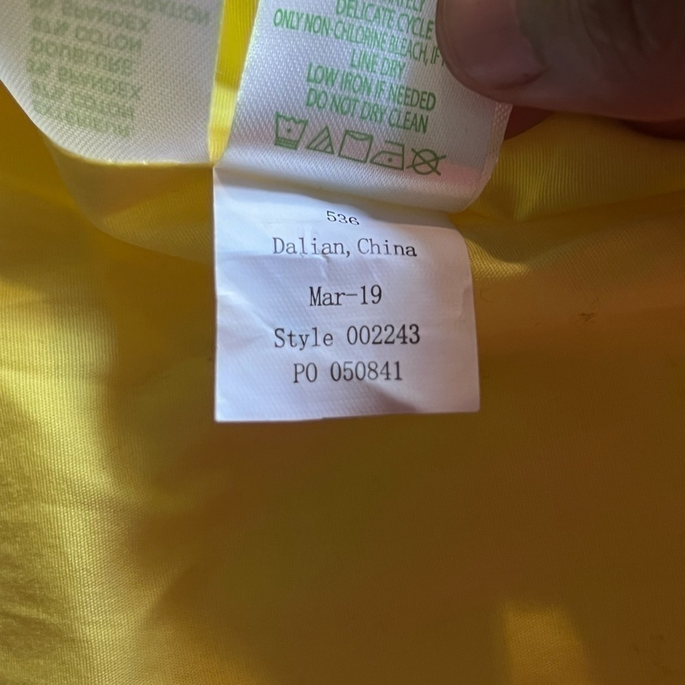 Lilly Pulitzer yellow shelli stretch dress - Picture 10 of 10